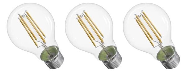 SET 3x bec LED FILAMENT A60 E27/3,8W/230V 4000K