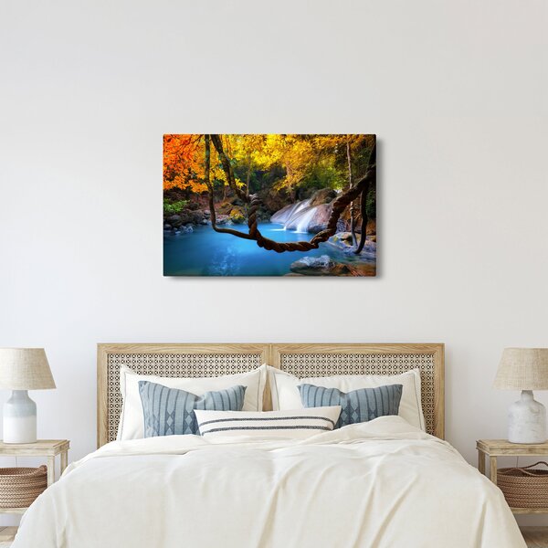 Tablou - Cascade din Asia (90x60 cm)