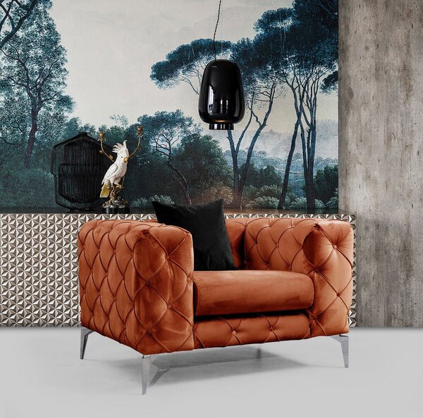 Atelier Del Sofa, Fotoliu Feray portocaliu 108/90/70 cm