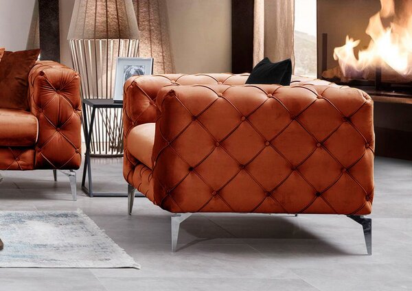 Atelier Del Sofa, Fotoliu Feray portocaliu 108/90/70 cm