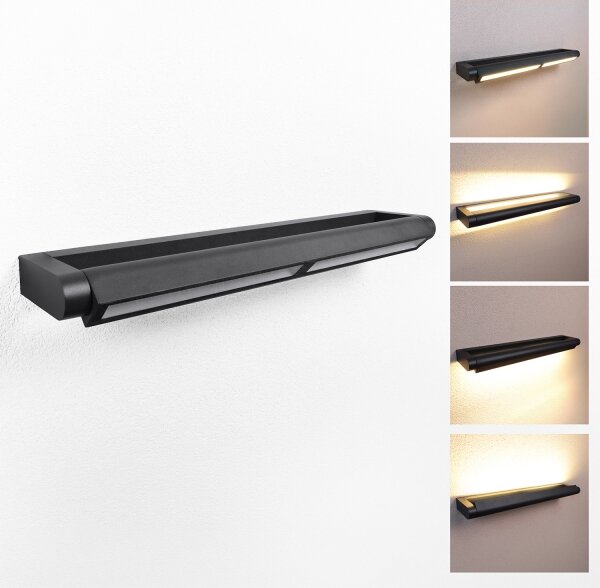 Brilagi - Aplică de exterior SALERNO LED, 24 W, 230 V, 66 cm, negru, IP65