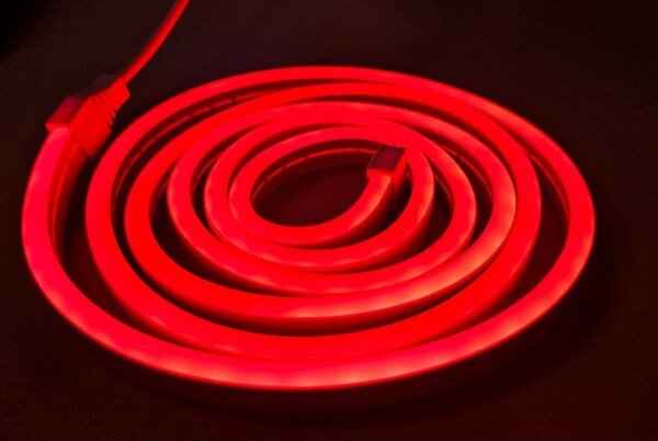 Bandă LED flexibilă NEON LED/5V 1,8 m roșu