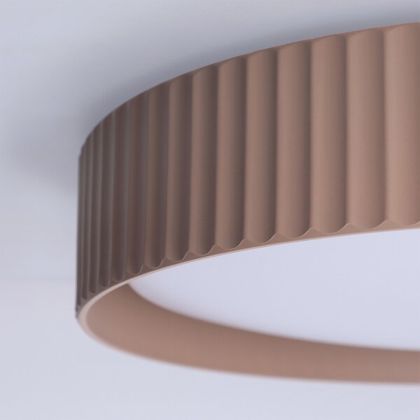 Brilagi - Lampă de tavan LED dimabilă LUCIA LED/48W/230V diam. 41 cm maro+telecomandă