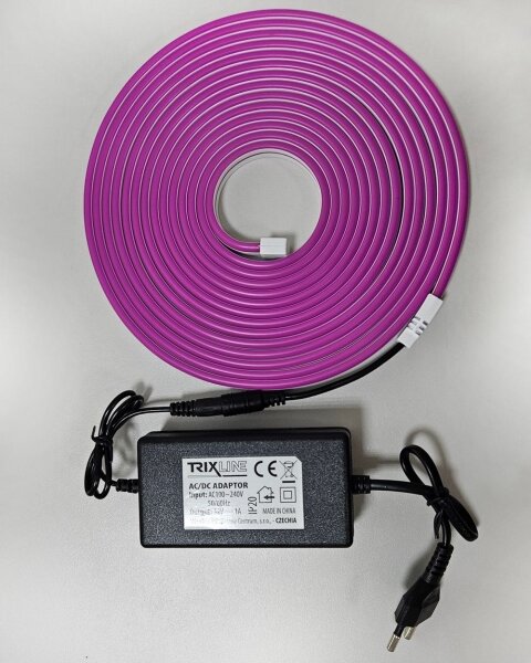 Bandă LED flexibilă NEON LED/10W/230V 5 m IP65 mov