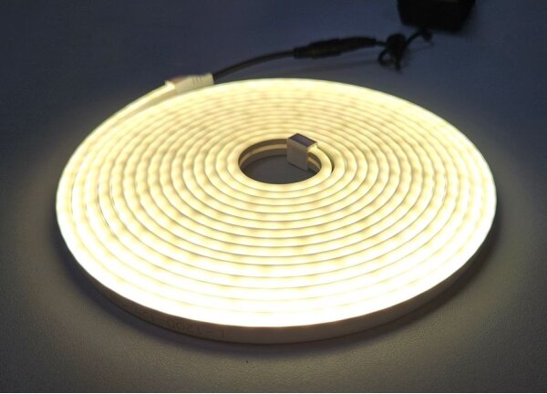 Bandă LED flexibilă NEON LED/10W/230V 5 m IP65 alb