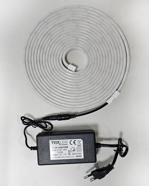 Bandă LED flexibilă NEON LED/10W/230V 5 m IP65 alb
