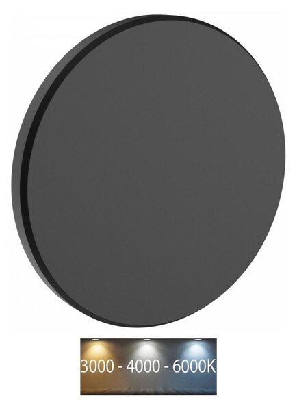 Aplică LED de exterior PIATTA LED/9W/230V 3000/4000/6000K IP44 negru