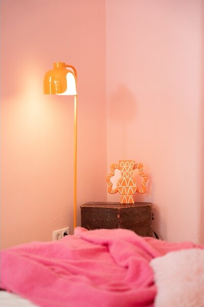 Osram - Lampadar DECOR COROLLE 1xE27/15W/230V, portocaliu