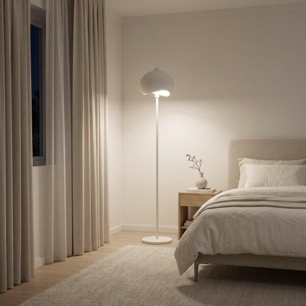Brilagi - Lampadar WABI SABI 1xE27/40W/230V, alb