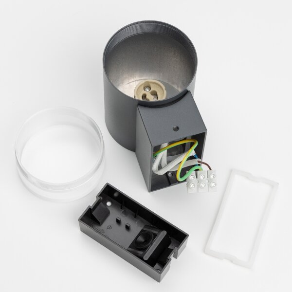 Brilagi - Aplică de perete LED RGBW pentru exterior MATERA 1xGU10/4,8W/230V antracit IP54
