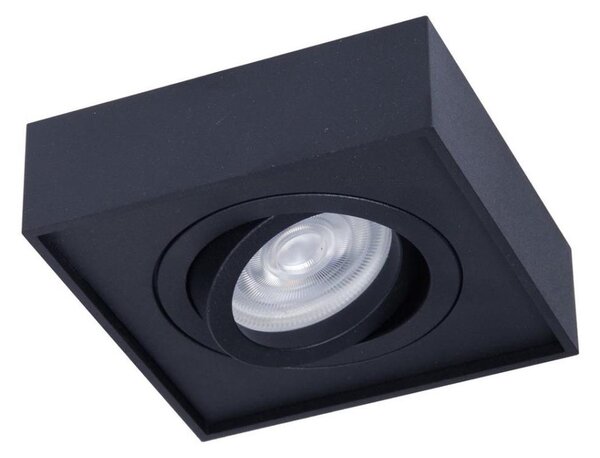 Spot încastrat NUSA 1xGU5,3-MR16/50W/12V negru pătrat