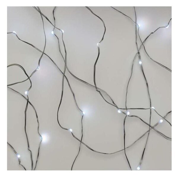 Ghirlandă LED pentru exterior, 40 LED / 9 m, IP44, alb rece