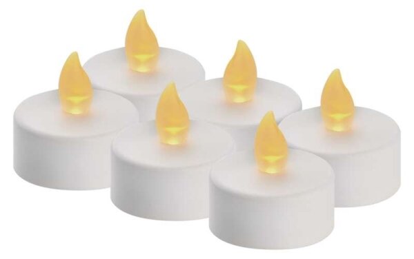 SET 6x LED decorațiune de Crăciun 6xLED/6xCR2032 albă