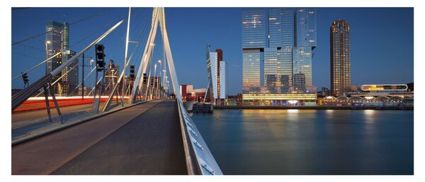 Tablou - Amurg în Rotterdam, Olanda (120x50 cm)