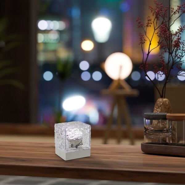 Lampă LED RGB reîncărcabilă de masă Rabalux 76022 CUBIKO LED/1W/5V + telecomandă