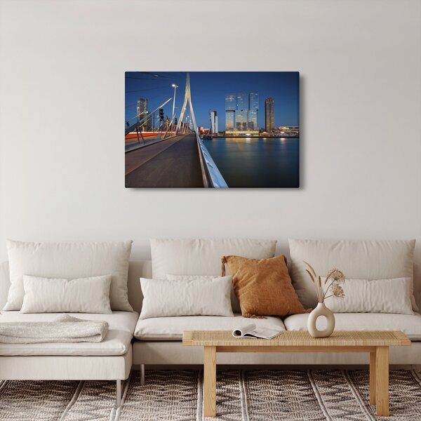 Tablou - Amurg în Rotterdam, Olanda (90x60 cm)