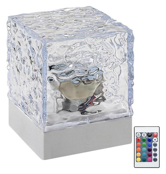 Lampă LED RGB reîncărcabilă de masă Rabalux 76022 CUBIKO LED/1W/5V + telecomandă