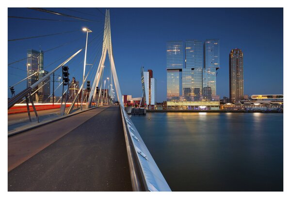 Tablou - Amurg în Rotterdam, Olanda (90x60 cm)