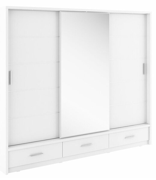 Dulap Fresno 100Alb, 22x25x6cm, Uși dulapUși dulap: Glisante
