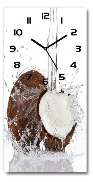 Ceas din sticlă dreptunghiular vertical nucă de cocos