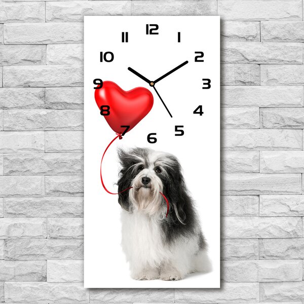 Ceas din sticlă dreptunghiular vertical balon havanese