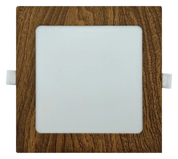 Corp de iluminat LED încastrat SQUARE LED/12W/230V 4200K 16,8x16,8 cm maro