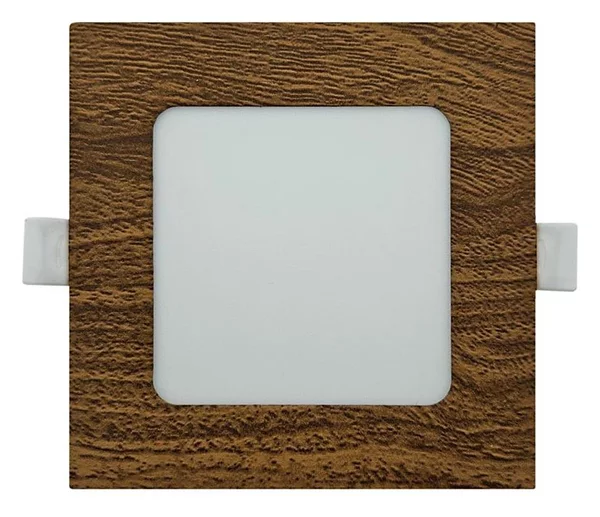 Corp de iluminat LED încastrat SQUARE LED/6W/230V 4200K 11,8x11,8 cm maro