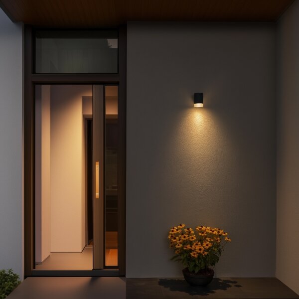 Brilagi - Aplică de perete LED RGBW pentru exterior MATERA 1xGU10/4,8W/230V antracit IP54