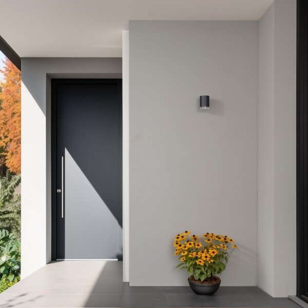 Brilagi - Aplică de perete LED RGBW pentru exterior MATERA 1xGU10/4,8W/230V antracit IP54