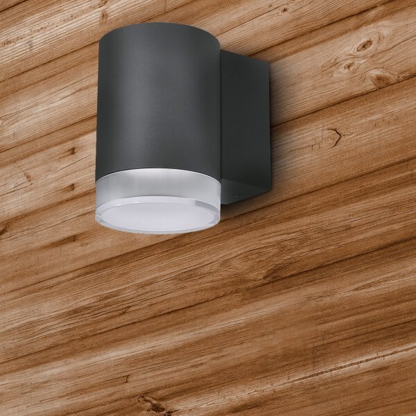 Brilagi - Aplică de perete LED RGBW pentru exterior MATERA 1xGU10/4,8W/230V antracit IP54