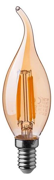 Bec LED FILAMENT AMBER E14/4W/230V 2200K
