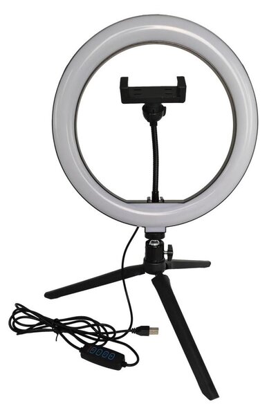 Lampă LED dimabilă cu trepied și suport pentru vloguri LED/10W/5V 2700-6500K
