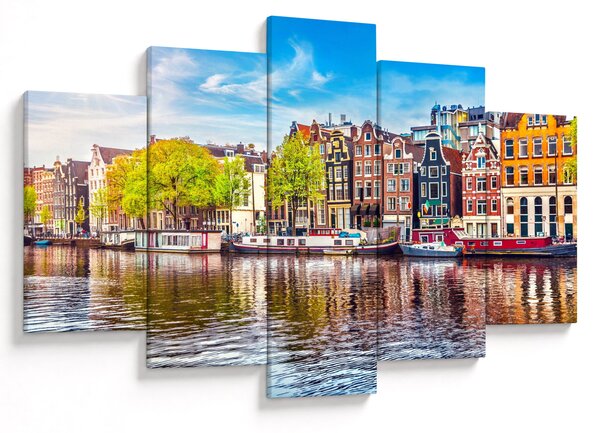 Tablou - Case dansatoare, Amsterdam (150x105 cm)