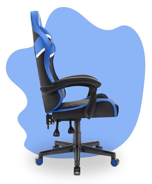 Scaun gaming pentru copii HC - 1004 negru și albastru