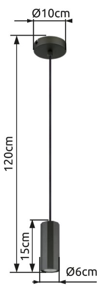 Lustră pe cablu Globo 57918H JAMES 1xGU10/25W/230V