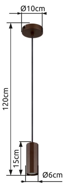 Lustră pe cablu Globo 57919H JAMES 1xGU10/25W/230V