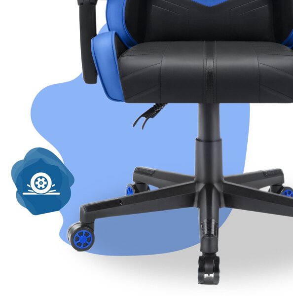 Scaun gaming pentru copii HC - 1004 negru și albastru