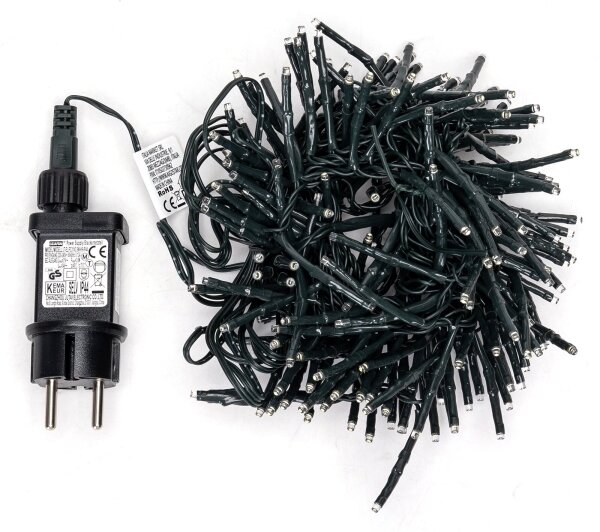 Aigostar - Ghirlandă LED pentru exterior, de Crăciun, 200 LED, 8 funcții, 8 m, IP44, alb rece
