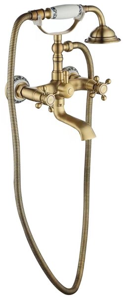Baterie pentru cadă Rea Rustico Antique Gold