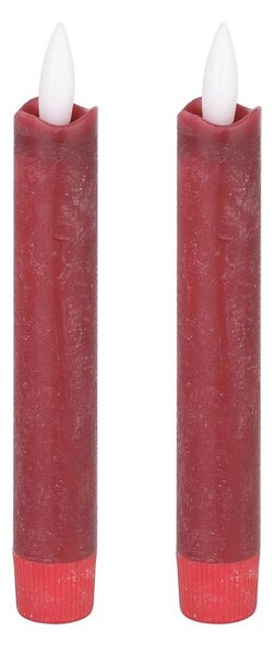 SET 2x lumânare LED Eglo 422216 ANTANABE LED/1xAAA 15 cm roșu