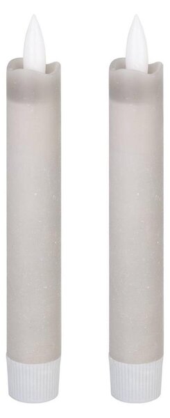 SET 2x lumânare LED Eglo 422223 ANTANABE LED/1xAAA 15 cm gri