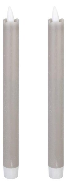 SET 2x lumânare LED Eglo 422222 ANDRAFIABE LED/1xAAA 24,5 cm gri