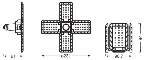 Bec LED Ledvance HIGHBAY E27/23W/230V 4000K