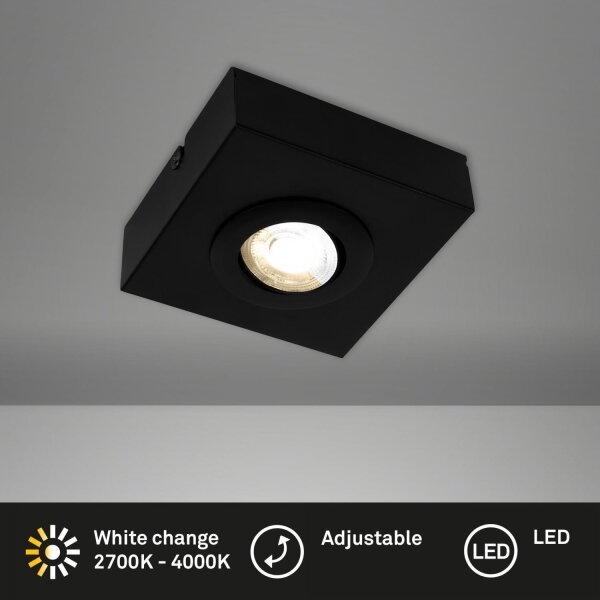 Spot LED Briloner 3996015 CTS LED/4W/230V 2700/4000K negru