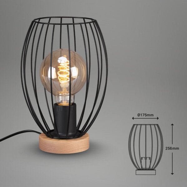 Lampă de masă Brilo WAKTU 1xE27/25W/230V arbore de cauciuc