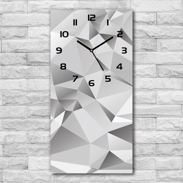 Ceas din sticlă dreptunghiular vertical 3D Abstracție