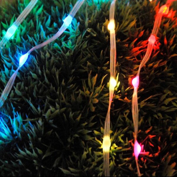 Ghirlandă LED RGB, 10 m, 10 W, 5 V, alimentare USB, cu telecomandă