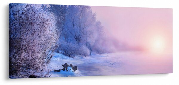 Tablou - Râu înghețat (120x50 cm)