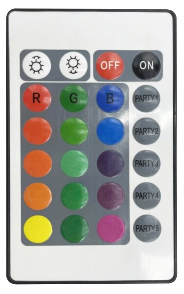 SET 2x corp de iluminat LED RGB decorativ FESTA 3xAAA/4,5V + telecomandă
