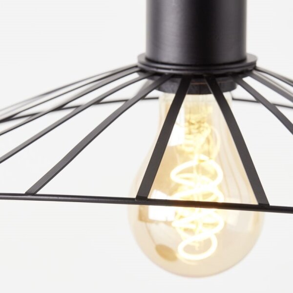 Lampă de masă Brilliant LEIKA 1xE27/52W/230V negru